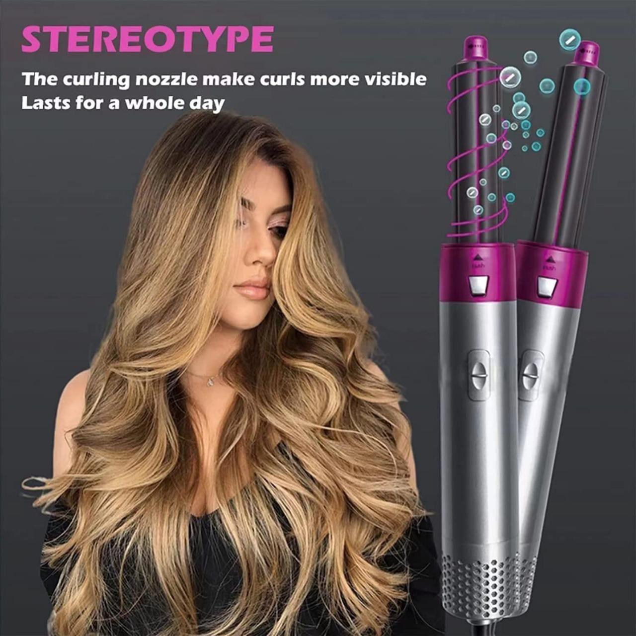 5-in-1 Multifunctional Hair Dryer & Styling Tool – Automatic Curler, Straightener & Volumizer