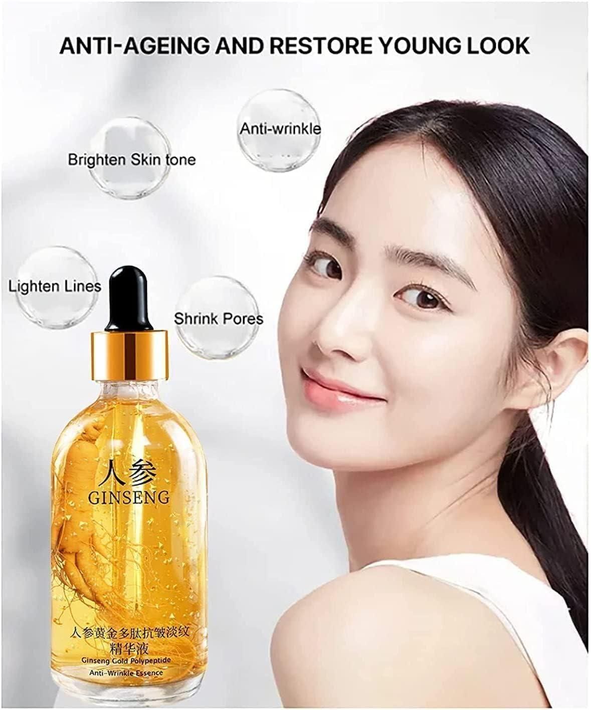 Ginseng Gold Polypeptide Anti-Ageing Serum (Pack of 3) – Wrinkle Repair & Skin Brightening