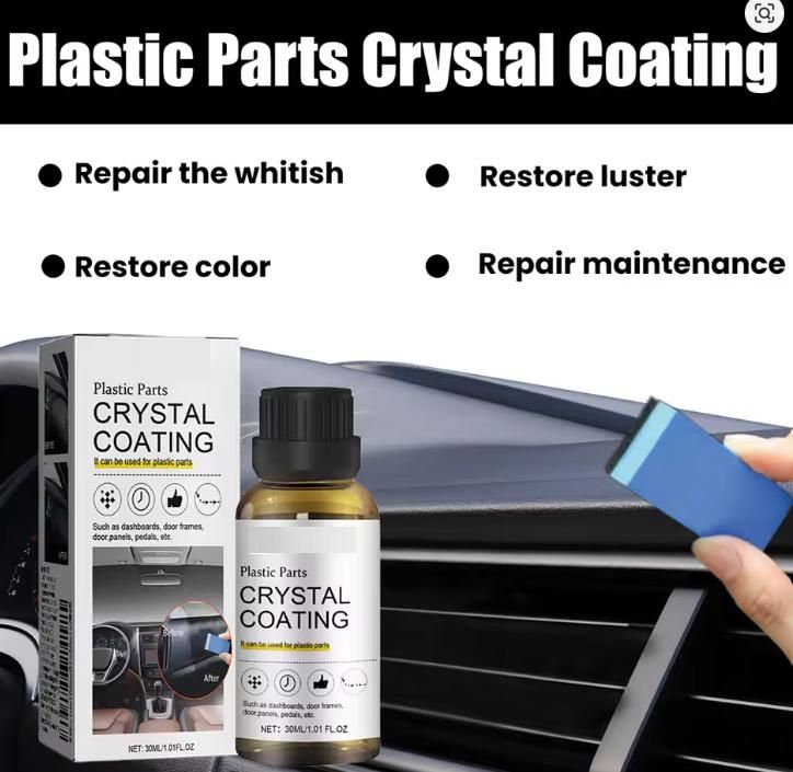 Plastic Crystal Coating 30ml (Pack of 1) – Car Dashboard & Interior Restorer Liquid