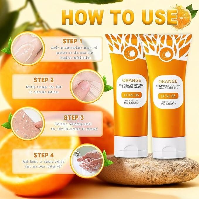 Orange Enzymes Exfoliating Brightening Gel 100g – Deep Pore Cleansing & Glow Gel