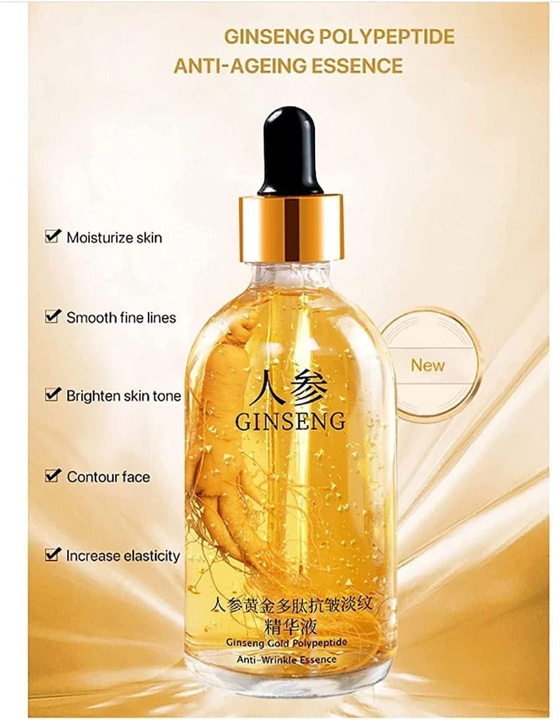Ginseng Gold Polypeptide Anti-Ageing Serum (Pack of 3) – Wrinkle Repair & Skin Brightening