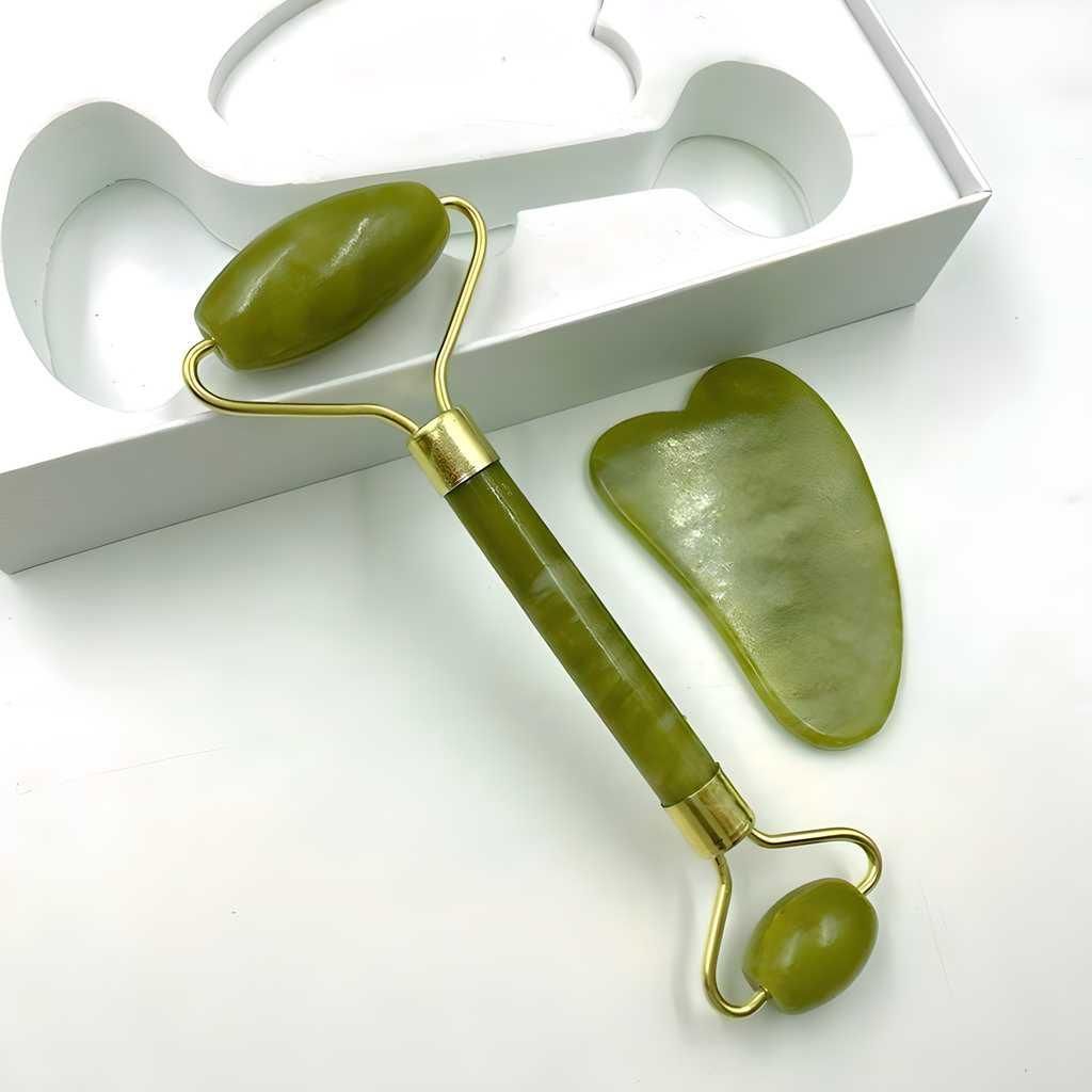 Jade Facial Roller & Massager – Skin Lifting & Glow Boost Face Roller