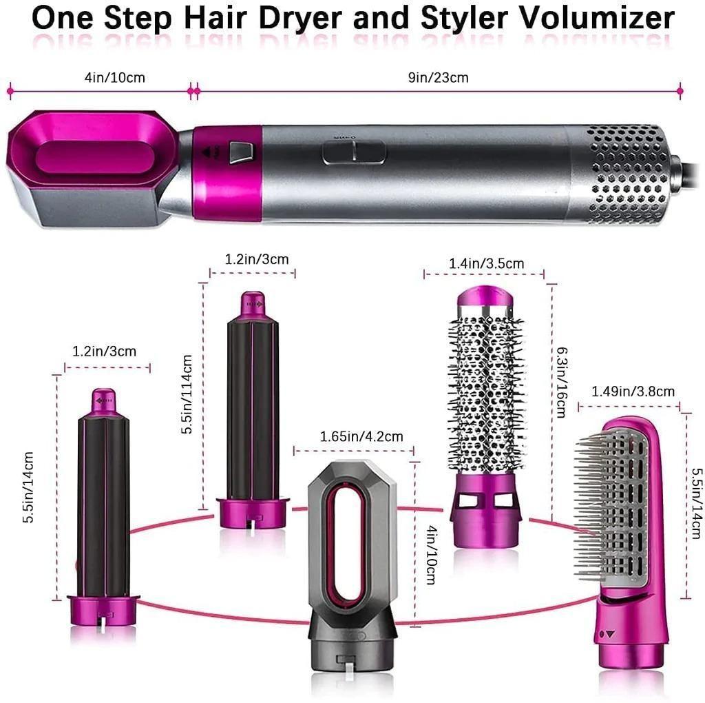 5-in-1 Multifunctional Hair Dryer & Styling Tool – Automatic Curler, Straightener & Volumizer