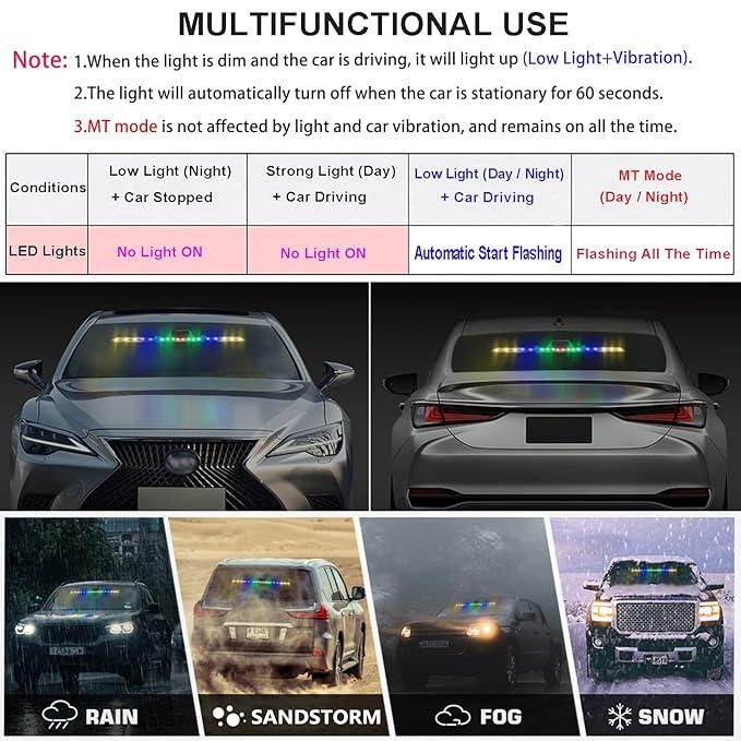 Solar Powered Wireless Foldable Road Safety Signal for Car (Pack of 1) – LED Emergency Warning Light