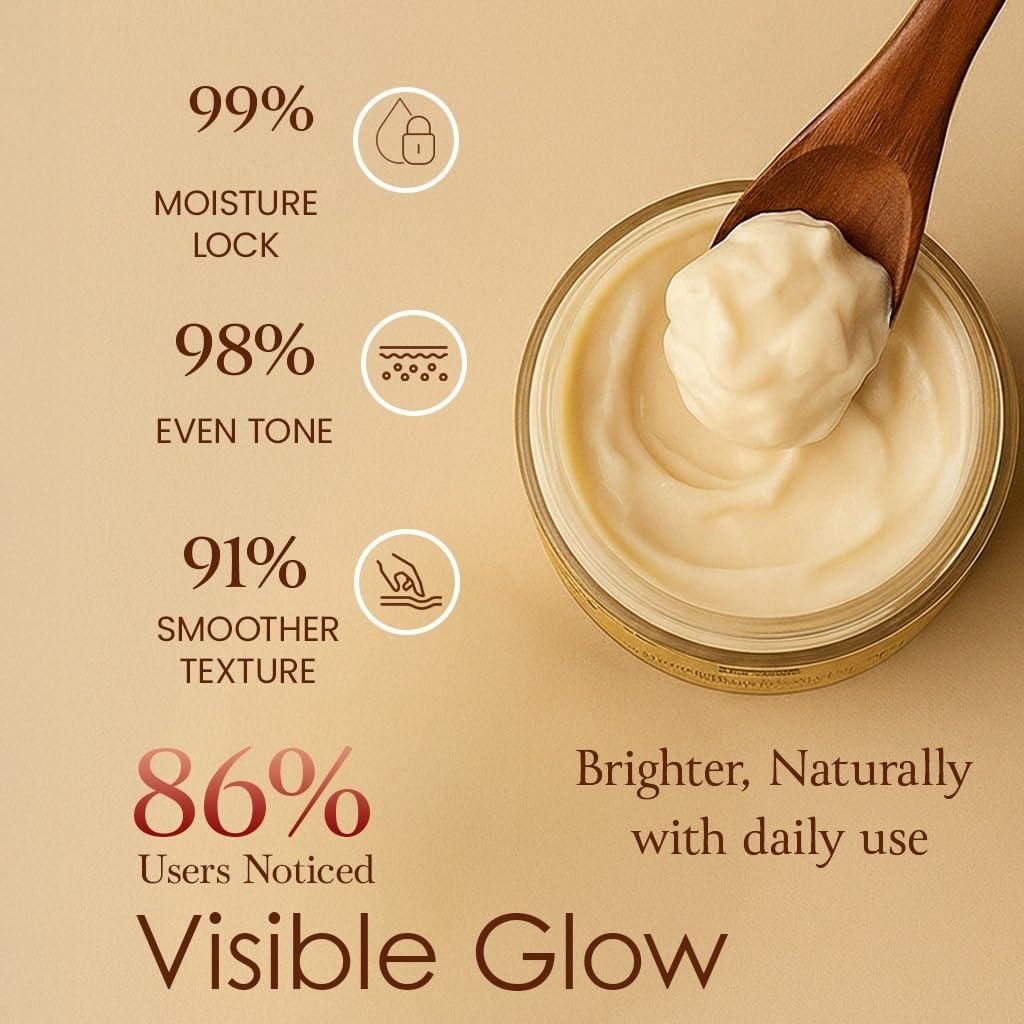 Organic Skin Brightening Cream (Pack of 2) – Hydrating & Glow Boosting Face Cream