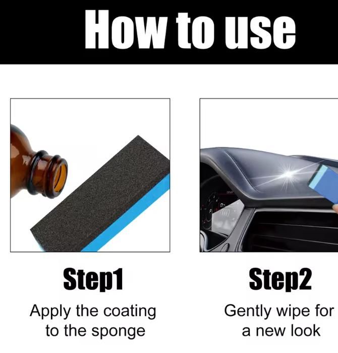 Plastic Crystal Coating 30ml (Pack of 1) – Car Dashboard & Interior Restorer Liquid