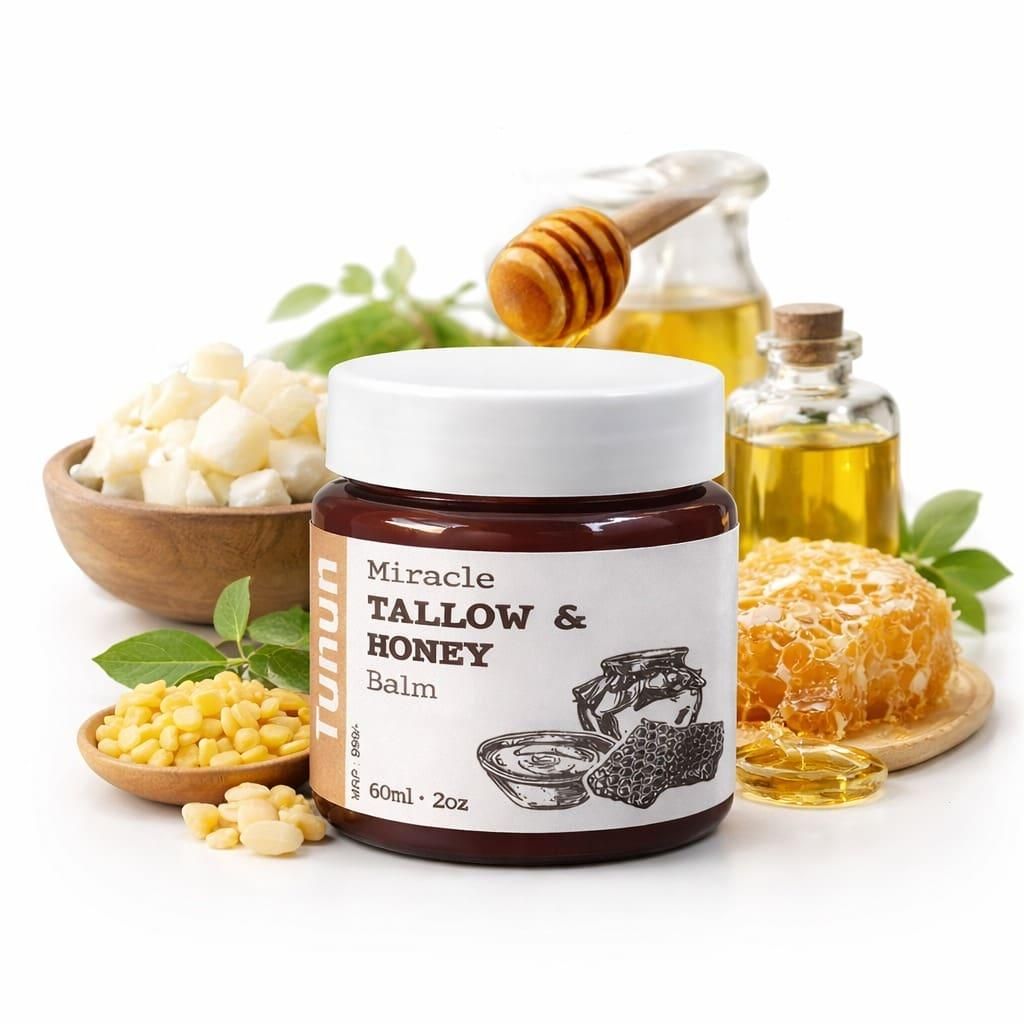 Miracle Tallow & Honey Balm 60ml – Deep Moisturizing & Skin Repair Cream