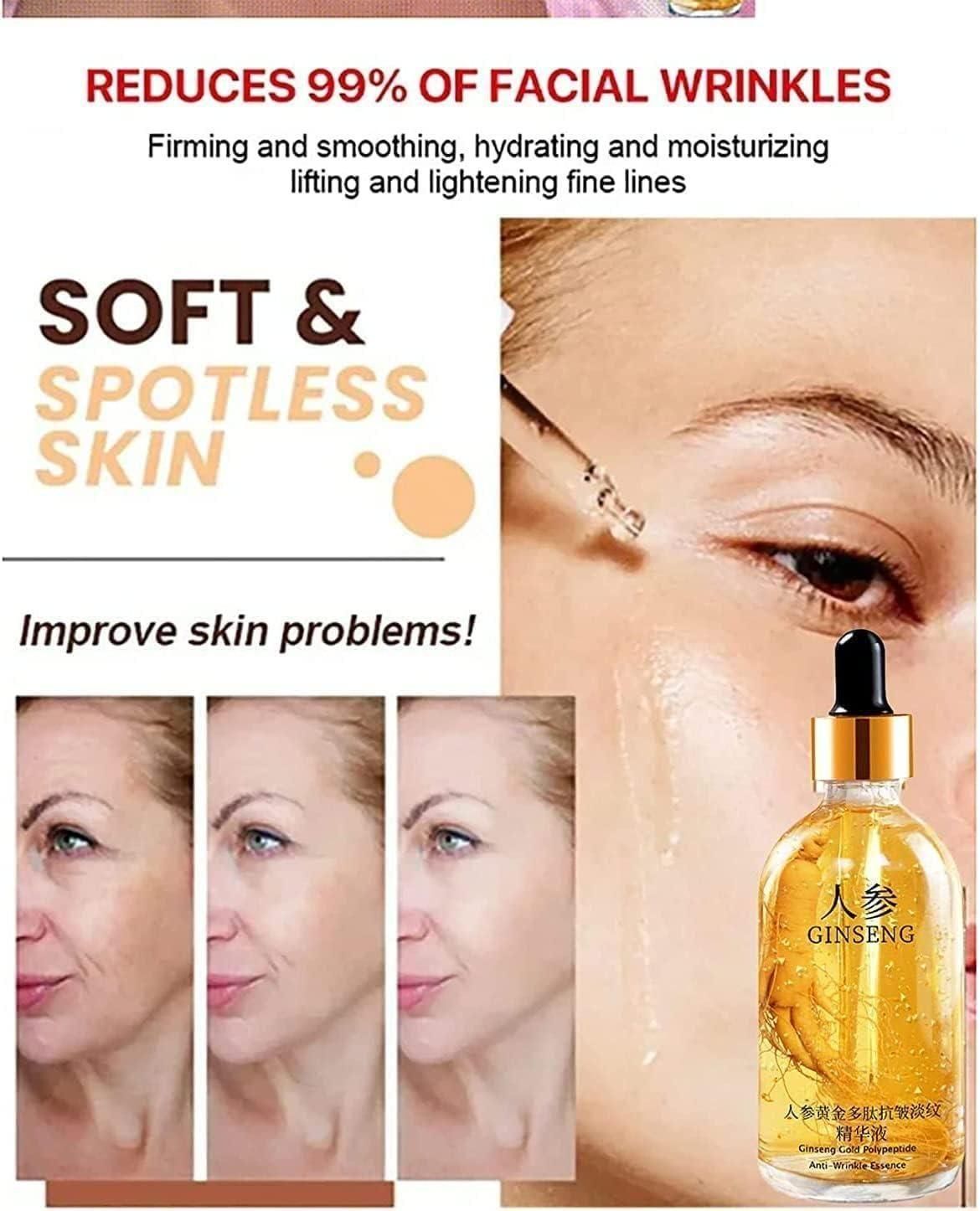 Ginseng Gold Polypeptide Anti-Ageing Serum (Pack of 3) – Wrinkle Repair & Skin Brightening