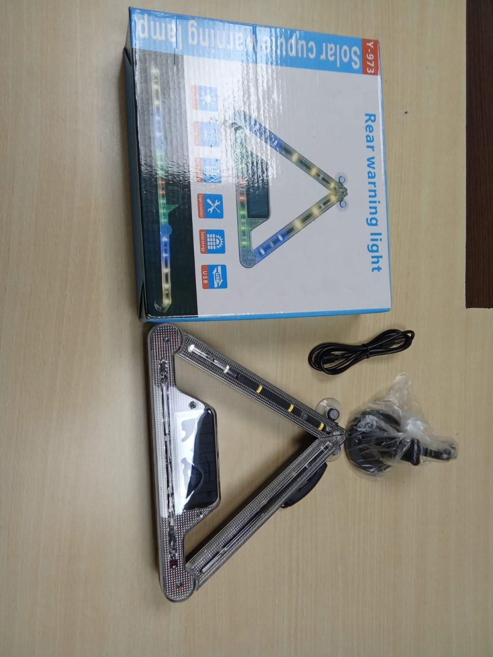 Solar Powered Wireless Foldable Road Safety Signal for Car (Pack of 1) – LED Emergency Warning Light